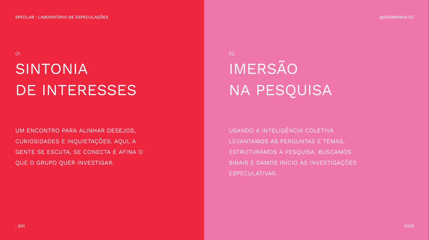 SPECLAB : LABORATÓRIO DE ESPECULAÇÕES